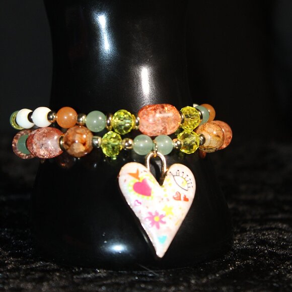 Handmade Bracelet Set - Size 7 1/2 - Picture 3 of 3